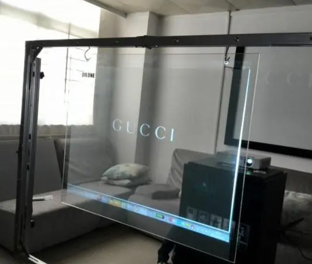 光学玻璃加投影膜的贴膜步骤