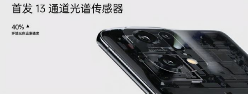 OPPO Find X5 Pro中的13通路光谱传感器 OPPO Find X5 Pro中的13通路光谱传感器